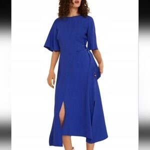 MANGO Bell Sleeve Midi Dress